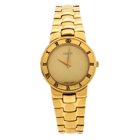 gucci watch gold womens|Gucci women's watches prices.